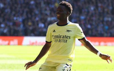 Saka fires Arsenal to 1-0 win at Aston Villa