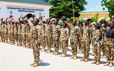 Troops kill 1,106 terrorists, recover 475 weapons as Abubakar hands over to Ajose