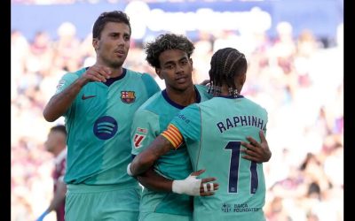 Yamal brace fires Barcelona to 4-2 win at Levante to extend La Liga lead