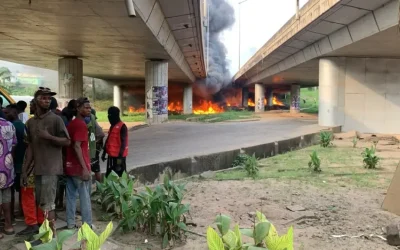 Tanker explosion claims two lives under Otedola Bridge