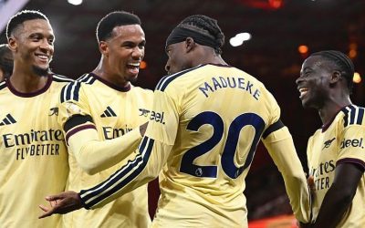 EPL: Arsenal edge Forest to close gap on Man City
